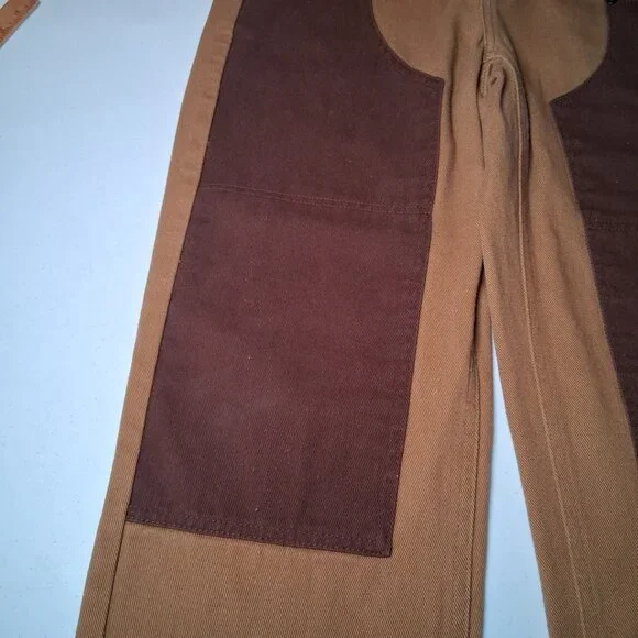 Empyre Double Knee Pants Size 30x27 Brown Canvas Work Streetwear READ - Picture 15 of 16